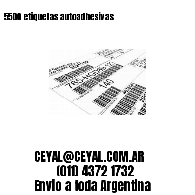 5500 etiquetas autoadhesivas