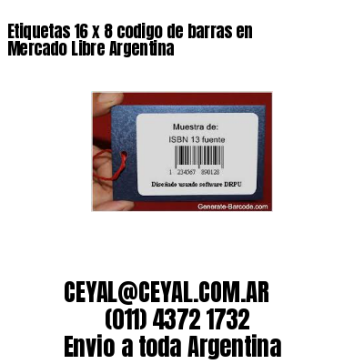Etiquetas 16 x 8 codigo de barras en Mercado Libre Argentina