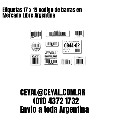 Etiquetas 17 x 19 codigo de barras en Mercado Libre Argentina