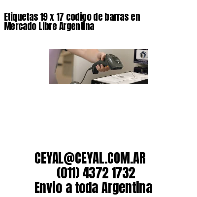 Etiquetas 19 x 17 codigo de barras en Mercado Libre Argentina