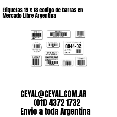 Etiquetas 19 x 18 codigo de barras en Mercado Libre Argentina