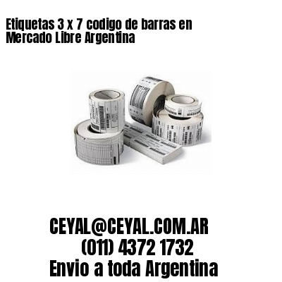 Etiquetas 3 x 7 codigo de barras en Mercado Libre Argentina
