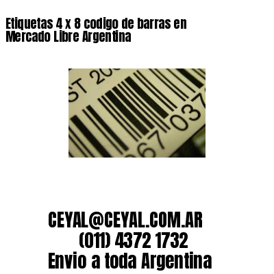 Etiquetas 4 x 8 codigo de barras en Mercado Libre Argentina