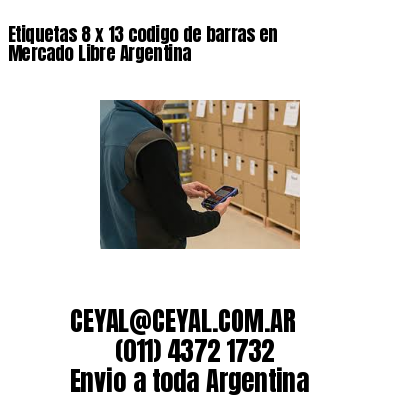 Etiquetas 8 x 13 codigo de barras en Mercado Libre Argentina