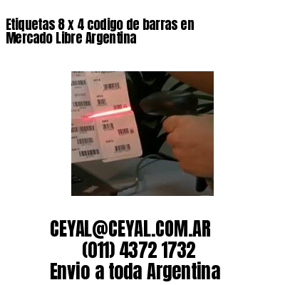 Etiquetas 8 x 4 codigo de barras en Mercado Libre Argentina