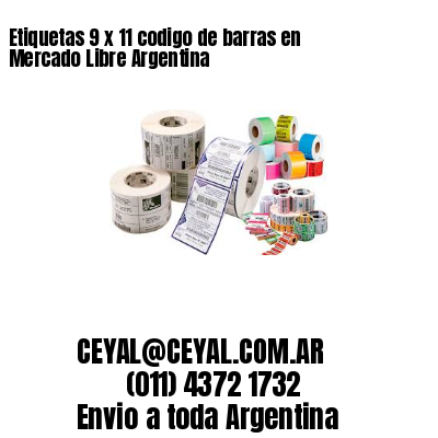 Etiquetas 9 x 11 codigo de barras en Mercado Libre Argentina