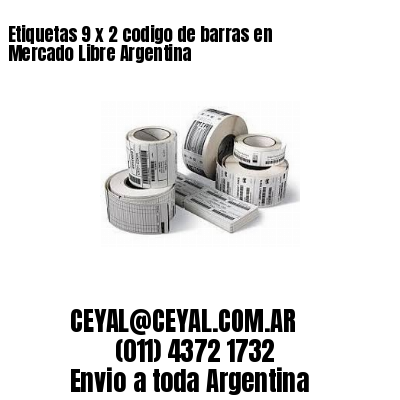 Etiquetas 9 x 2 codigo de barras en Mercado Libre Argentina