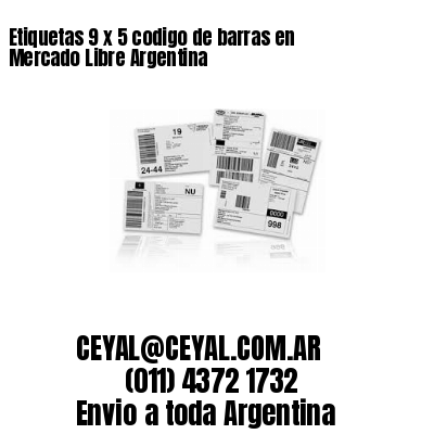 Etiquetas 9 x 5 codigo de barras en Mercado Libre Argentina