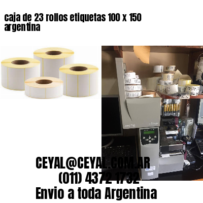 caja de 23 rollos etiquetas 100 x 150 argentina