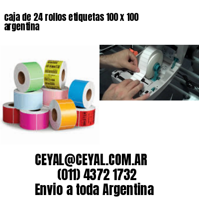 caja de 24 rollos etiquetas 100 x 100 argentina