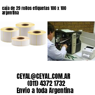 caja de 29 rollos etiquetas 100 x 100 argentina