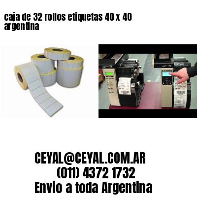 caja de 32 rollos etiquetas 40 x 40 argentina