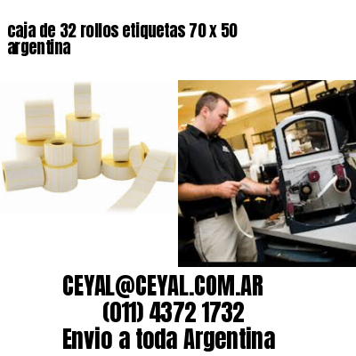 caja de 32 rollos etiquetas 70 x 50 argentina