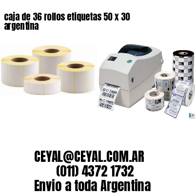 caja de 36 rollos etiquetas 50 x 30 argentina