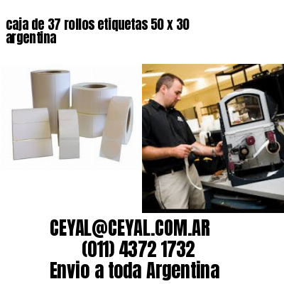 caja de 37 rollos etiquetas 50 x 30 argentina