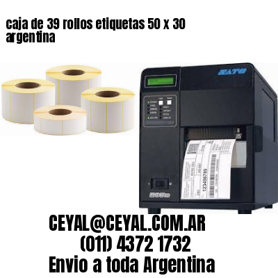 caja de 39 rollos etiquetas 50 x 30 argentina