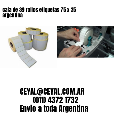 caja de 39 rollos etiquetas 75 x 25 argentina