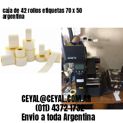 caja de 42 rollos etiquetas 70 x 50 argentina