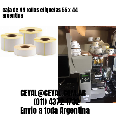 caja de 44 rollos etiquetas 55 x 44 argentina
