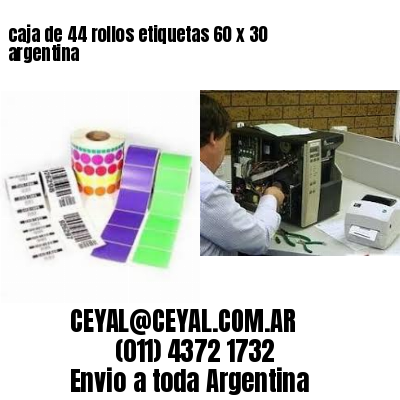 caja de 44 rollos etiquetas 60 x 30 argentina