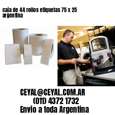 caja de 44 rollos etiquetas 75 x 25 argentina