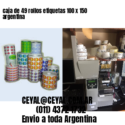 caja de 49 rollos etiquetas 100 x 150 argentina
