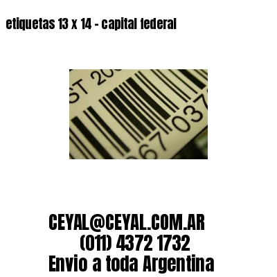 etiquetas 13 x 14 – capital federal