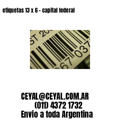 etiquetas 13 x 6 – capital federal
