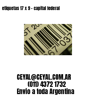 etiquetas 17 x 9 – capital federal