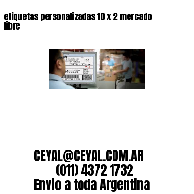etiquetas personalizadas 10 x 2 mercado libre