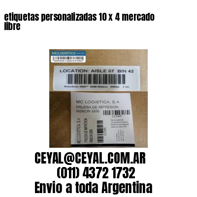 etiquetas personalizadas 10 x 4 mercado libre