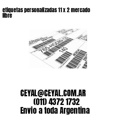 etiquetas personalizadas 11 x 2 mercado libre