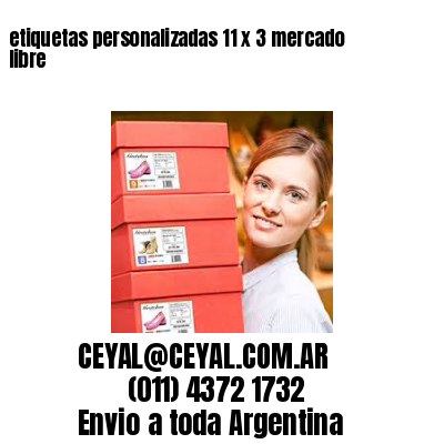etiquetas personalizadas 11 x 3 mercado libre