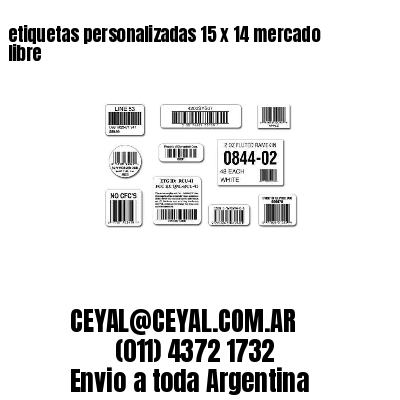 etiquetas personalizadas 15 x 14 mercado libre