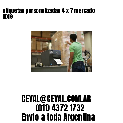 etiquetas personalizadas 4 x 7 mercado libre