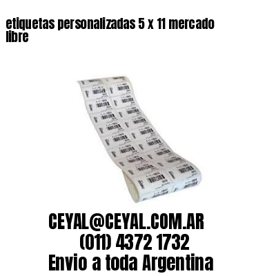 etiquetas personalizadas 5 x 11 mercado libre
