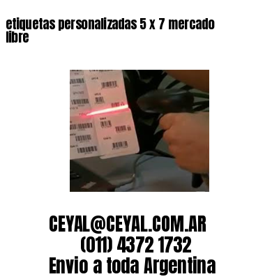 etiquetas personalizadas 5 x 7 mercado libre