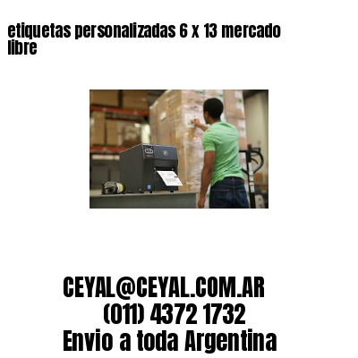 etiquetas personalizadas 6 x 13 mercado libre