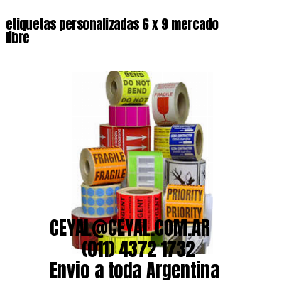 etiquetas personalizadas 6 x 9 mercado libre