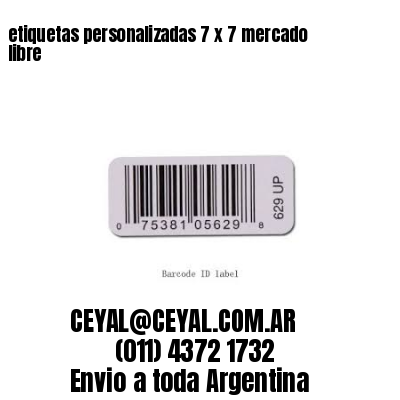 etiquetas personalizadas 7 x 7 mercado libre
