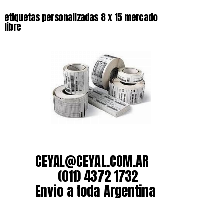 etiquetas personalizadas 8 x 15 mercado libre