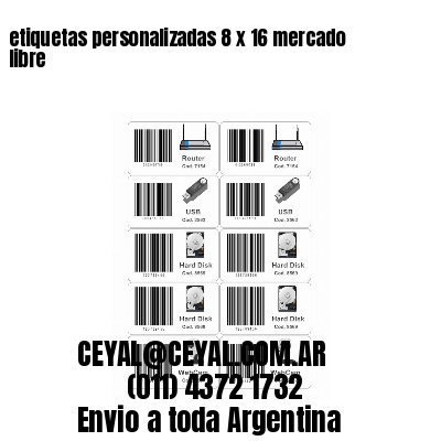 etiquetas personalizadas 8 x 16 mercado libre