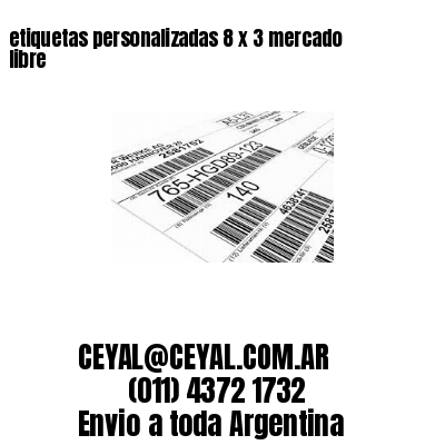 etiquetas personalizadas 8 x 3 mercado libre