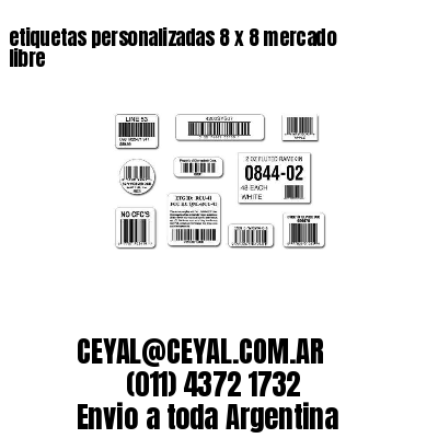 etiquetas personalizadas 8 x 8 mercado libre
