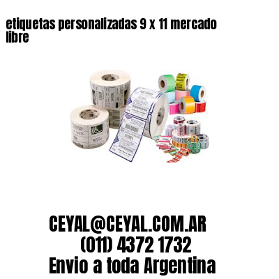 etiquetas personalizadas 9 x 11 mercado libre