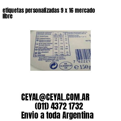 etiquetas personalizadas 9 x 16 mercado libre