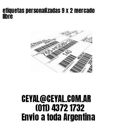etiquetas personalizadas 9 x 2 mercado libre