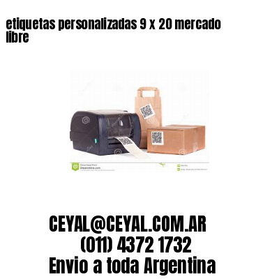 etiquetas personalizadas 9 x 20 mercado libre