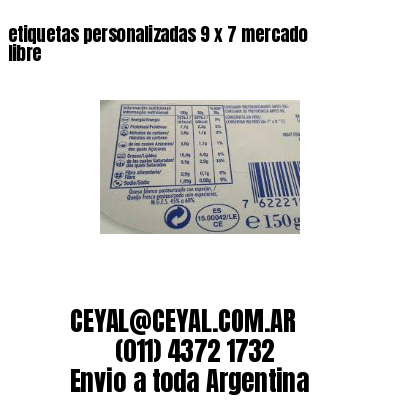 etiquetas personalizadas 9 x 7 mercado libre