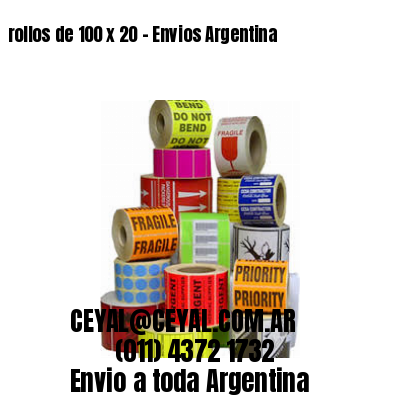 rollos de 100 x 20 – Envios Argentina